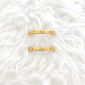 Bague Élégance Cristal – Acier inoxydable doré