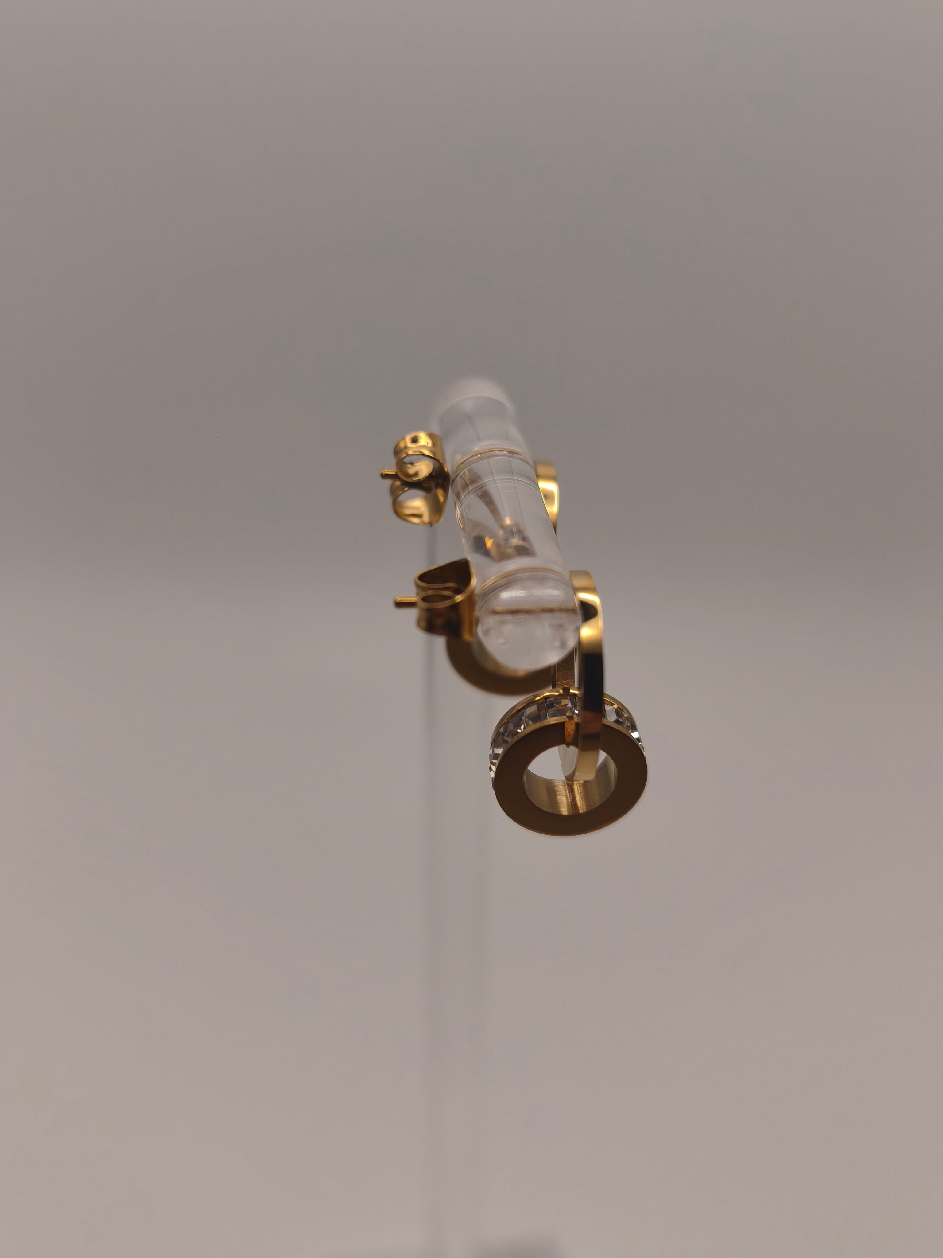 Boucle d'oreille elégance Dorée – Acier inoxydable plaqué or 18K