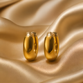 Boucles d'oreilles Créoles Classiques – Acier inoxydable doré