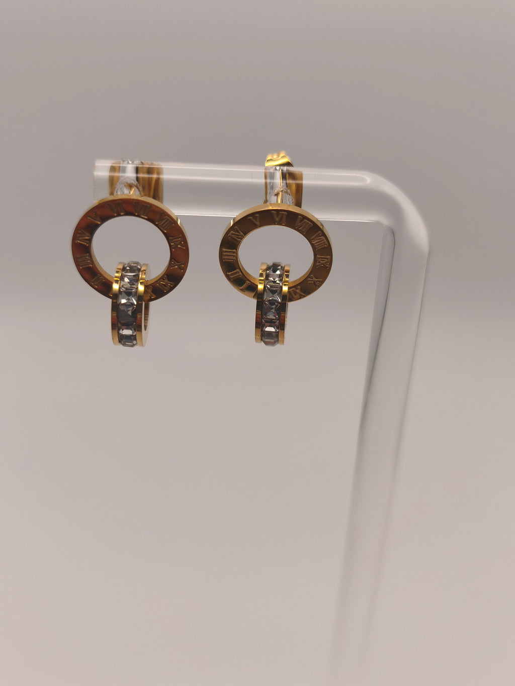 Boucle d'oreille elégance Dorée – Acier inoxydable plaqué or 18K