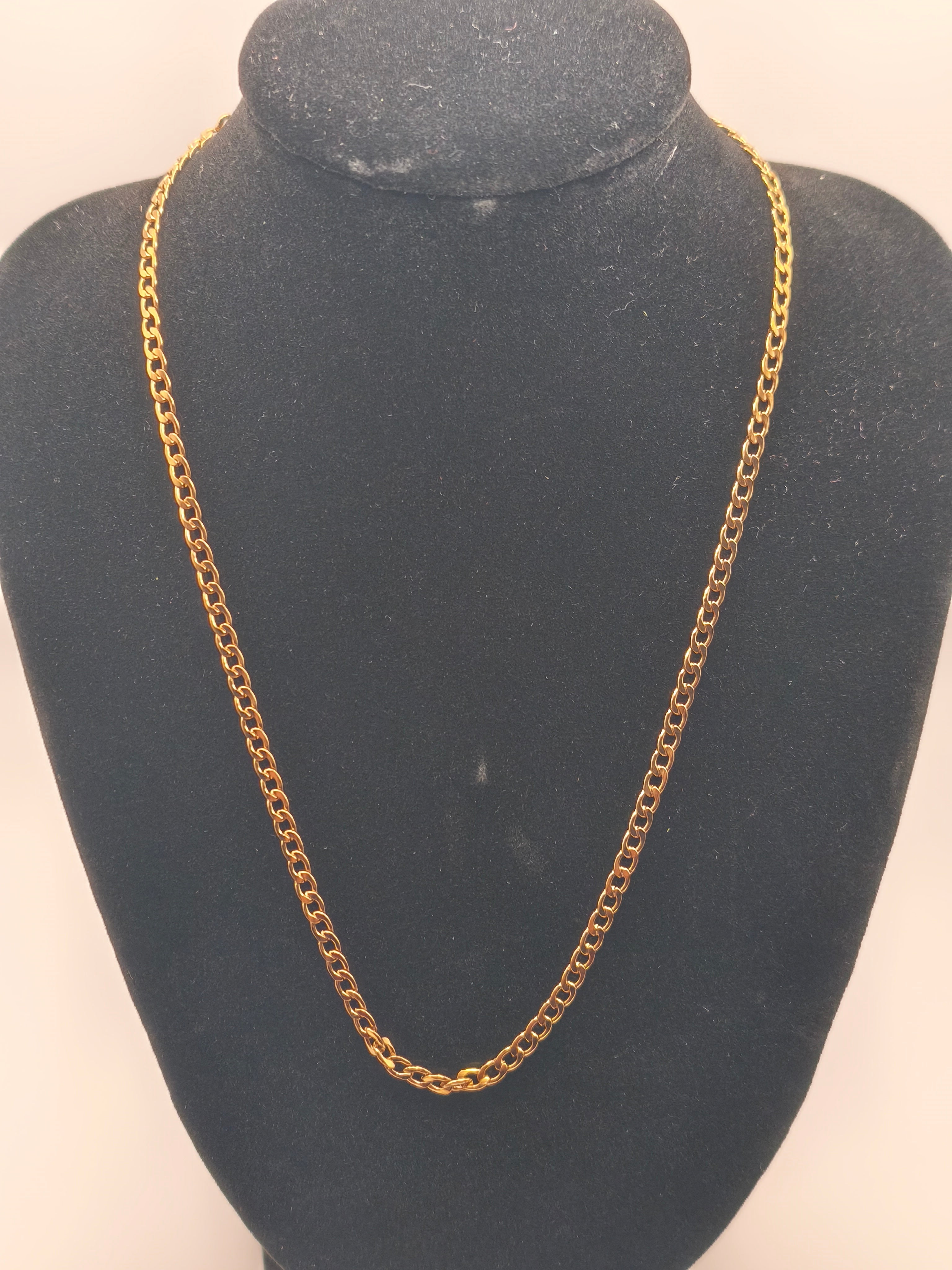 Collier Maille Gourmette – Acier inoxydable doré