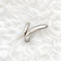 Bague ajustable effet vague