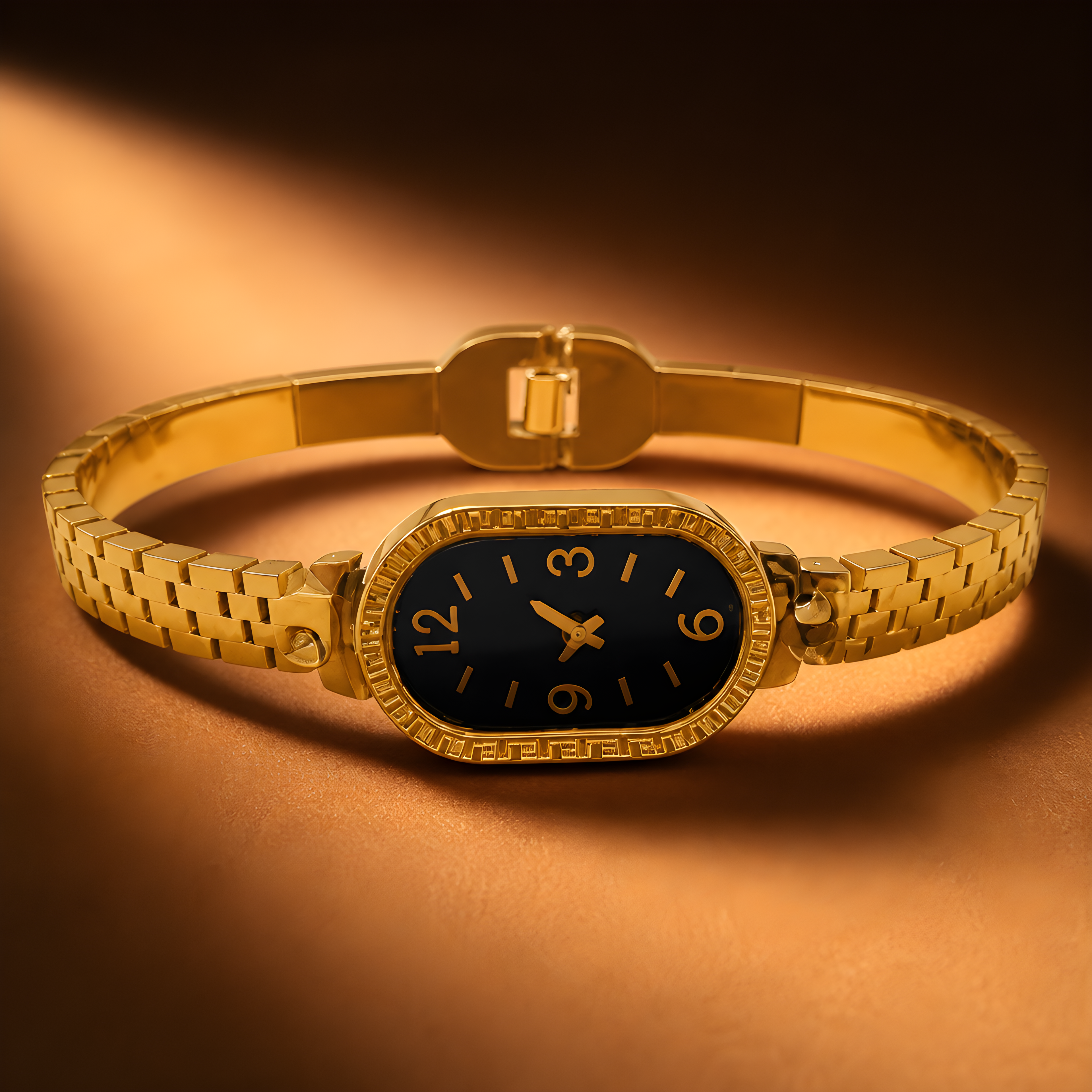 Bracelet Montre Élégance – Acier inoxydable doré