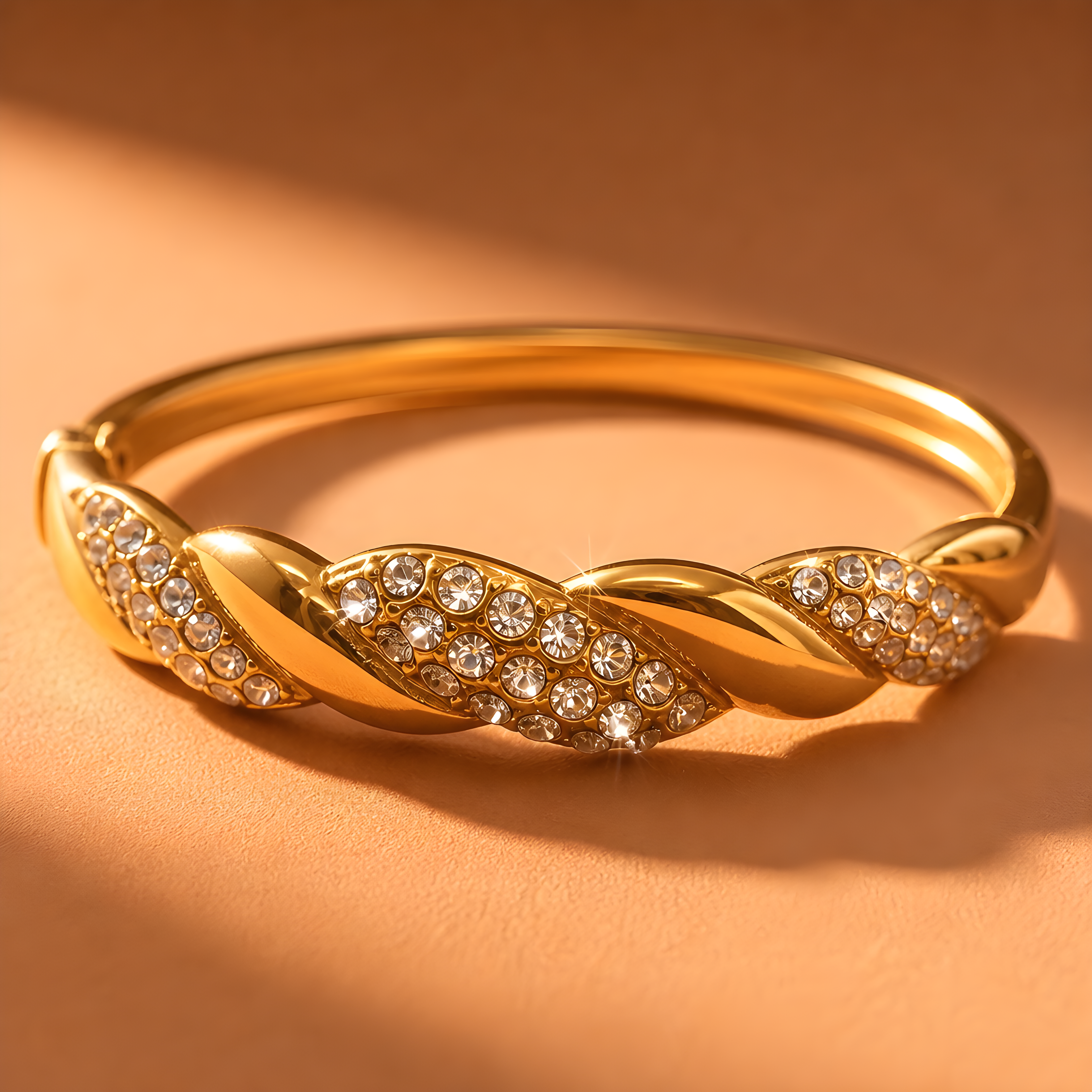 Bracelet Torsade Éclat Doré